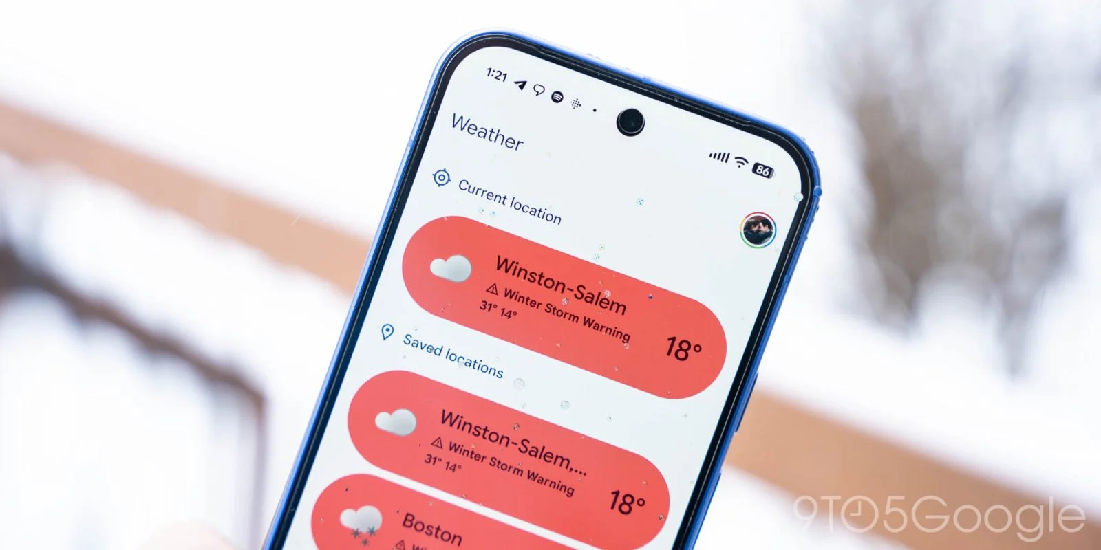 Pixel Weather tweaks widget as new icons come to Google Clock 8.6 