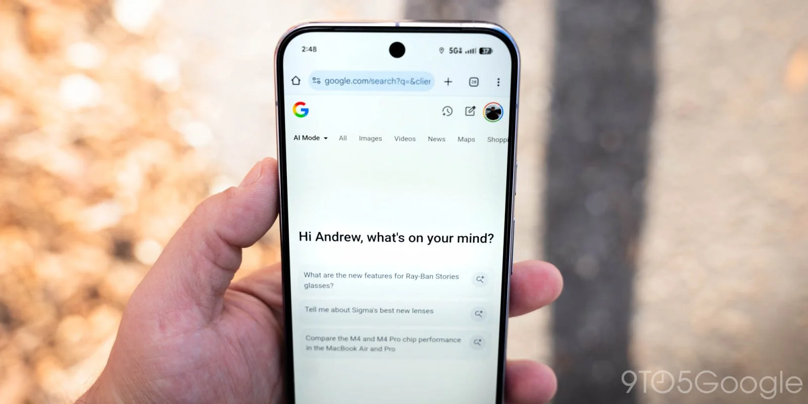 Google app starts rolling out quick access to AI Mode history