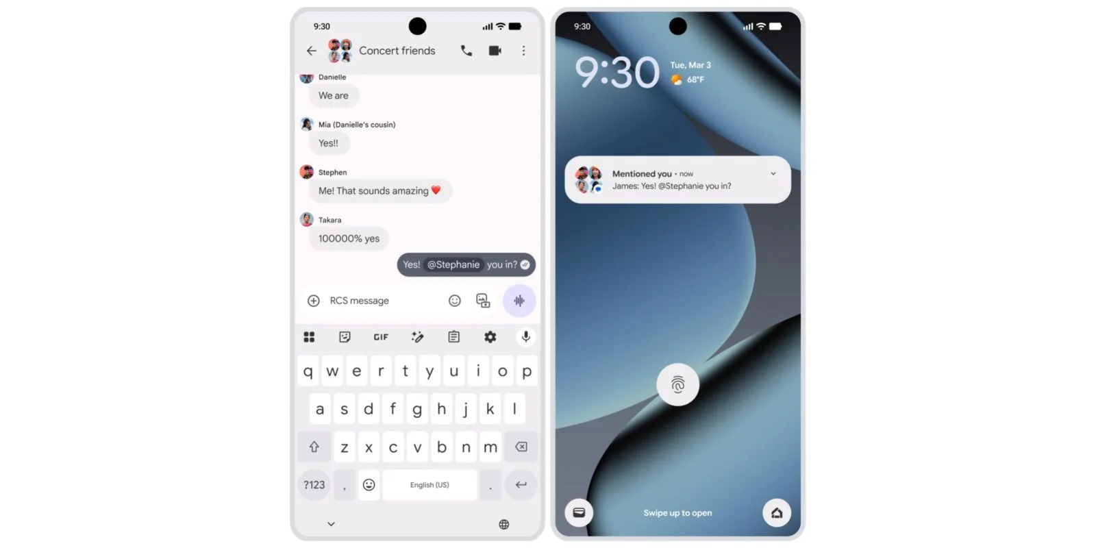 Google Messages launches group RCS Mentions and Trash folder